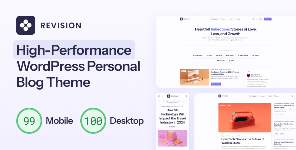 Revision - Optimized Personal Blog WordPress Theme - Personal Blog / Magazine