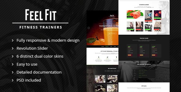 Personal Trainer - One Page HTML5 Template Personal Trainer - One Page HTML5 Template