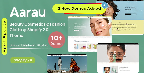 Aarau - Beauty Cosmetics & Fashion Clothing Shopify 2.0 Theme - Fashion Shopify