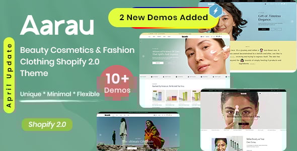 Aarau - Beauty Cosmetics & Fashion Clothing Shopify 2.0 Theme
