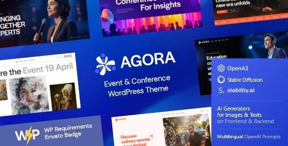 Agora — Event & Conference WordPress Theme - Events Entertainment