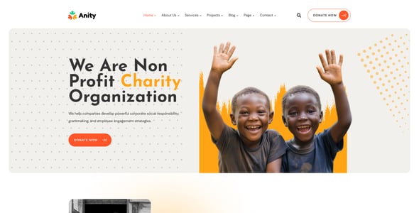 Anity - Charity & Donation Figma Template