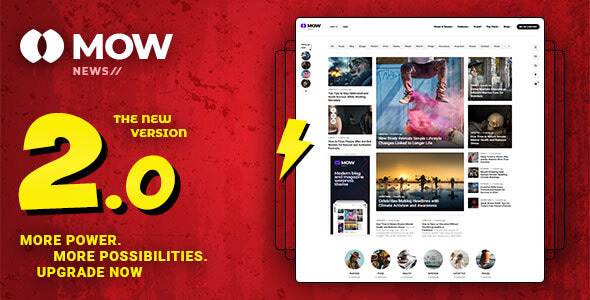 Mow - Elementor Blog & Magazine WordPress Theme - News / Editorial Blog / Magazine