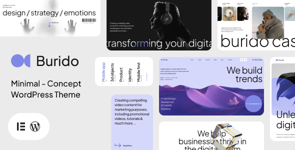 Burido - Minimal Multipurpose WordPress Theme - Creative WordPress