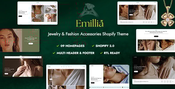 Emillia – Jewelry & Fashion Accessories Shopify Theme - Fashion Shopify
