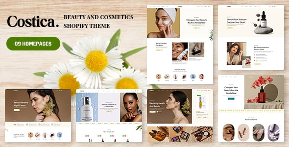 Costica - Beauty & Cosmetics Shopify Theme Costica - Beauty & Cosmetics Shopify Theme
