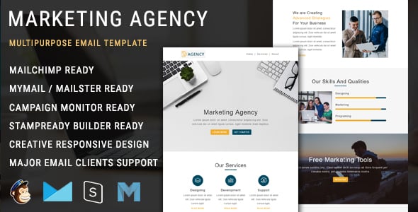 Marketing Agency - Responsive Email Template with Mailchimp Editor Marketing Agency - Responsive Email Template with Mailchimp Editor