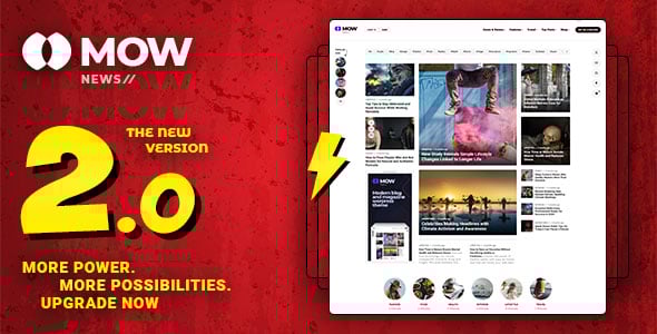 Mow - Elementor Blog & Magazine WordPress Theme
