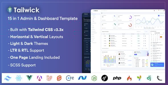Tailwick - Tailwind CSS Admin & Dashboard Template