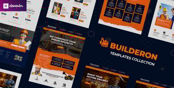 Builderon – Construction And Industry Elementor Template Kit