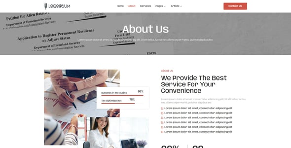 SuccessRatio - Accounting & Tax Firm Elementor Pro Template Kit