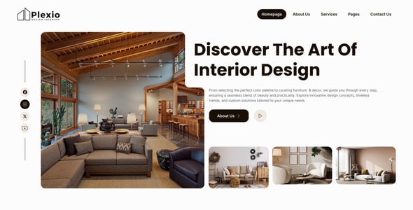 Plexio - Interior Design & Architecture Figma