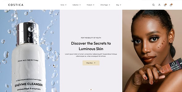 Costica - Beauty & Cosmetics Shopify Theme Costica - Beauty & Cosmetics Shopify Theme