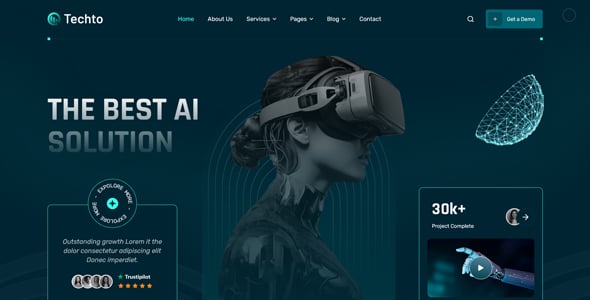 Techto – Business & IT Technology WordPress Theme Techto – Business & IT Technology WordPress Theme