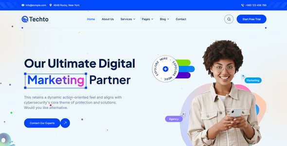 Techto – Business & IT Technology WordPress Theme Techto – Business & IT Technology WordPress Theme