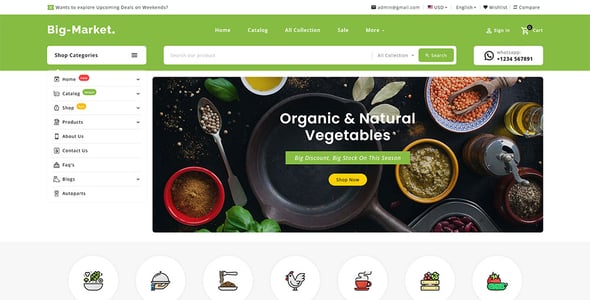 BigMarket - Shopify 2.0 Multi-Purpose Responsive Theme