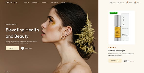 Costica - Beauty & Cosmetics Shopify Theme Costica - Beauty & Cosmetics Shopify Theme