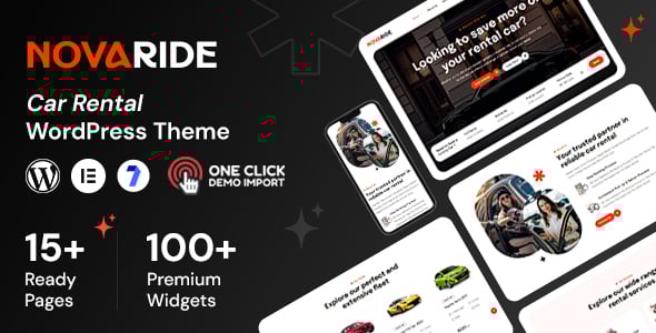 Novaride - Car Rental WordPress Theme