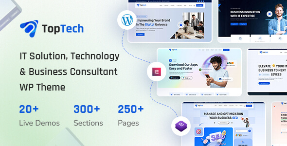 TopTech - Technology, SEO, Digital Agency & IT Solutions WordPress Theme - Technology WordPress