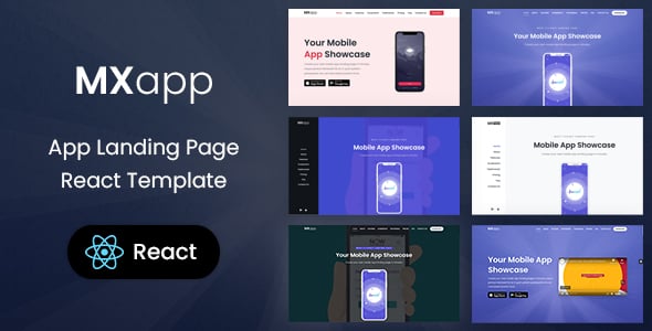 MXapp - App Landing Page React Template