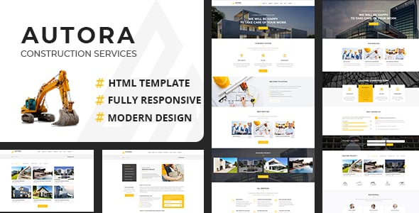 Autora - Construction Business HTML Template Autora - Construction Business HTML Template