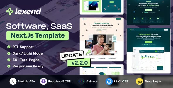 Lexend - Software, SaaS & Startup NextJs Template