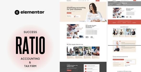 SuccessRatio - Accounting & Tax Firm Elementor Pro Template Kit