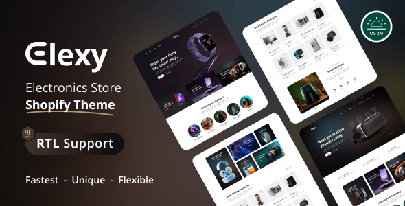 Elexy - Electronics Store Shopify Theme OS 2.0 Elexy - Electronics Store Shopify Theme OS 2.0