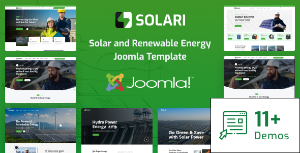 Solari - Joomla 5 Ecology & Solar Energy Template - Business Corporate