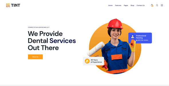 Tint - Renovation, Painting & Wallpapering WordPress Theme