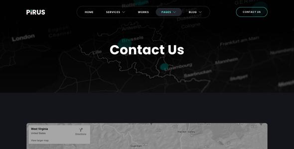 PIRUS – Dark Digital Agency Elementor Template Kit